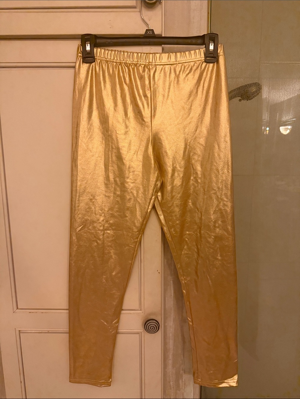 SoHoGirls Metallic Gold Stretch Leggings